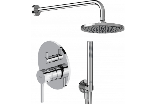 Душевой комплект Ideal Standard IdealRain BD389AA + Смеситель для ванны с душем Damixa Scandinavian Pure 367100000