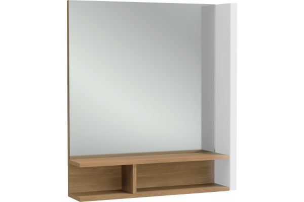 Зеркало Jacob Delafon Terrace EB1180D-NF R 60 с подсветкой, светлое дерево
