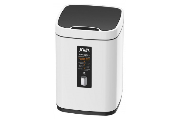 Мусорное ведро Java S-883-9W 9 л, белое