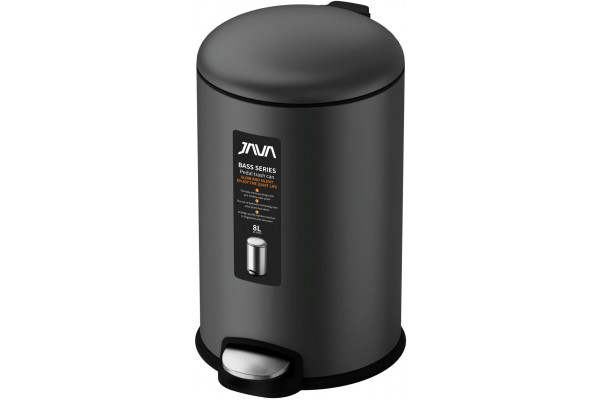 Мусорное ведро Java S-885-8Q 8 л, графит