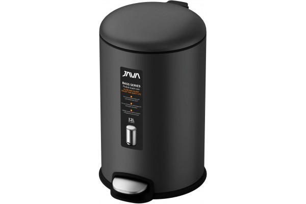 Мусорное ведро Java S-885-12Q 12 л, графит