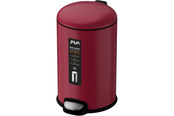 Мусорное ведро Java S-885-12R 12 л, малиновое