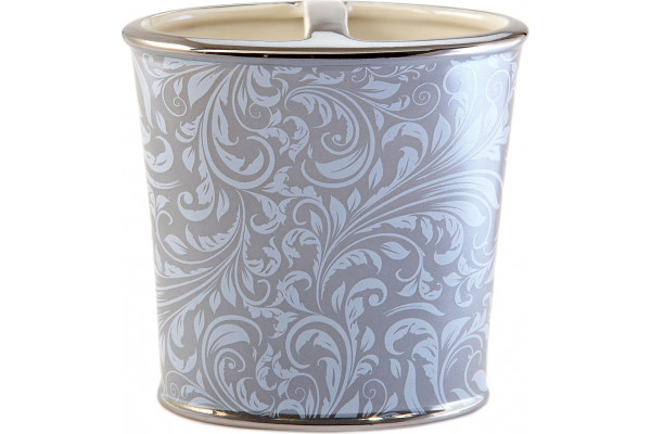 Стакан Kassatex Bedminster Scroll Flint Grey для зубных щеток