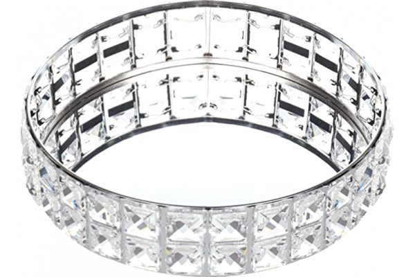 Подставка для предметов Kassatex Crystal Silver CRY-RTR30-SLV 30 см