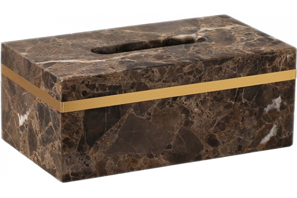 Бокс для салфеток Kassatex Emperador ERA-THQ-BRN