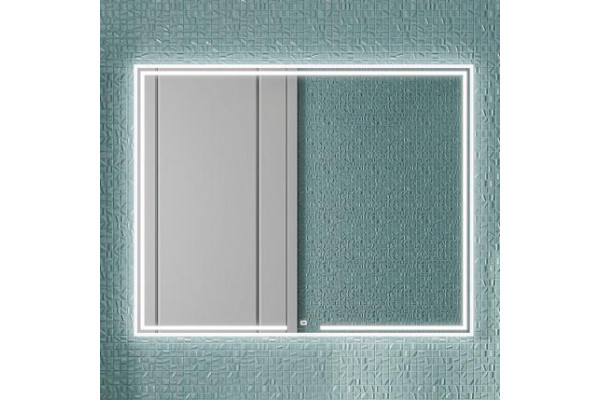 Зеркало Kerama Marazzi Mio 100 белое, с подсветкой