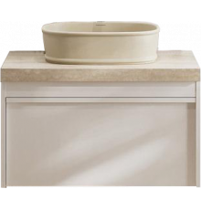 Тумба с раковиной Kerama Marazzi Modula 80 подвесная, белая глянцевая
