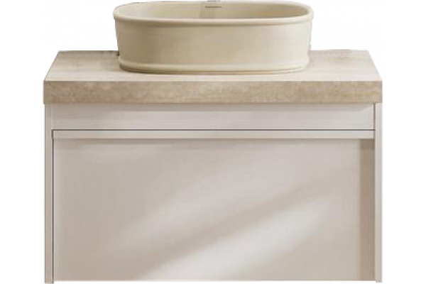 Тумба с раковиной Kerama Marazzi Modula 80 подвесная, белая глянцевая
