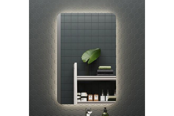 Зеркало Kerama Marazzi Pro 55 белое, с подсветкой