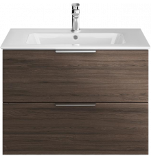 Тумба с раковиной Kerama Marazzi Piano 75, подвесная, дымчатый вяз