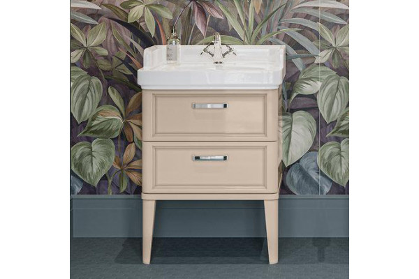 Тумба с раковиной Kerama Marazzi Pompei 60 с 2 ящиками, камео бежевая
