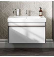 Тумба с раковиной Kerama Marazzi Modula 80 подвесная, арабика, с раковиной Buongiorno 80