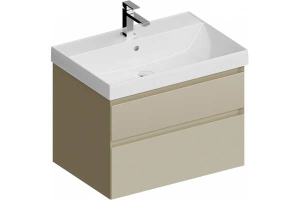 Тумба с раковиной Kerama Marazzi Cubo 70 подвесная, лимо матовая