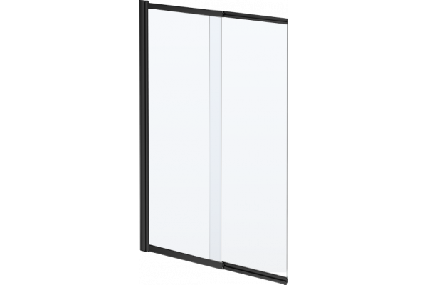 Шторка на ванну Kerama Marazzi Vetro VE.100.BSD.BLK.M 100x150, профиль матовый черный