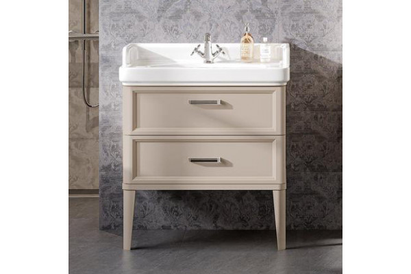Тумба с раковиной Kerama Marazzi Pompei 80 с 2 ящиками, камео бежевая