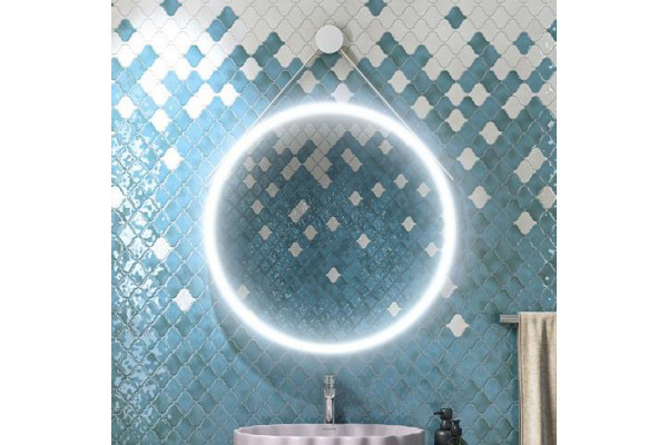 Зеркало круглое Kerama Marazzi Cono 70 белое матовое