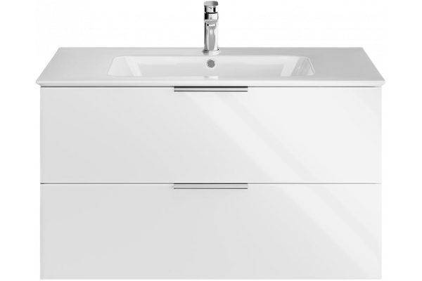Тумба с раковиной Kerama Marazzi Piano 95, подвесная, белая глянцевая