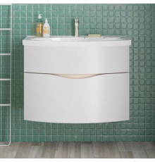 Тумба с раковиной Kerama Marazzi Riva 80 подвесная, белая матовая