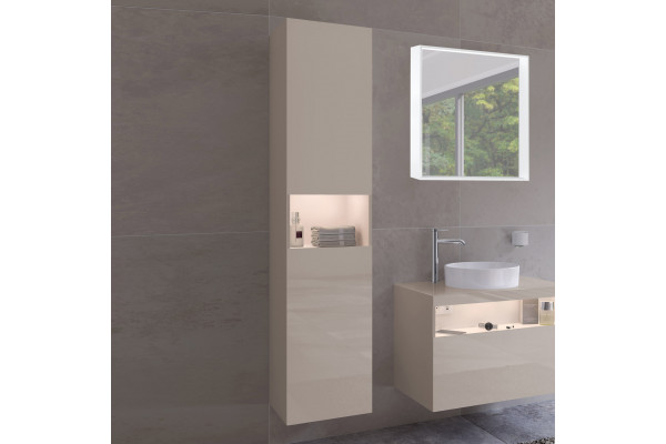 Шкаф-пенал Keuco Stageline 32831 L, кашемир, с подсветкой