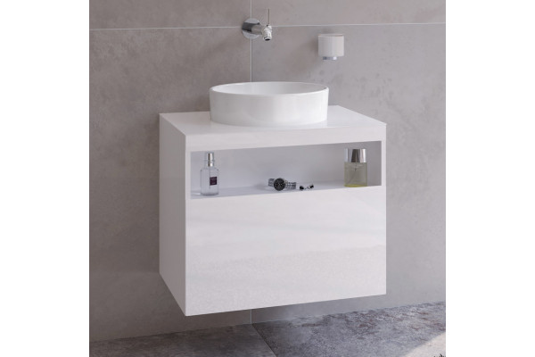 Тумба с раковиной Keuco Stageline 32853 65 см, белая
