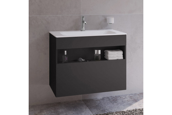 Тумба с раковиной Keuco Stageline 32862 80 см, вулканит