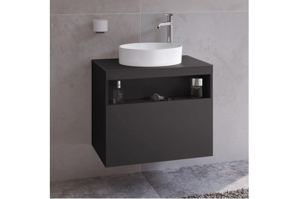 Тумба с раковиной Keuco Stageline 32855 65 см, вулканит