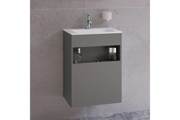 Тумба с раковиной Keuco Stageline 32822 46 см, L, инокс матовый