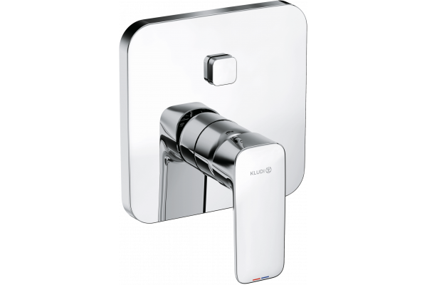 Смеситель для ванны с душем Kludi Pure&Style 406590575 хром, с внутренней частью 88011