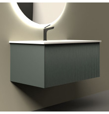 Тумба с раковиной La Fenice Terra 80 серая