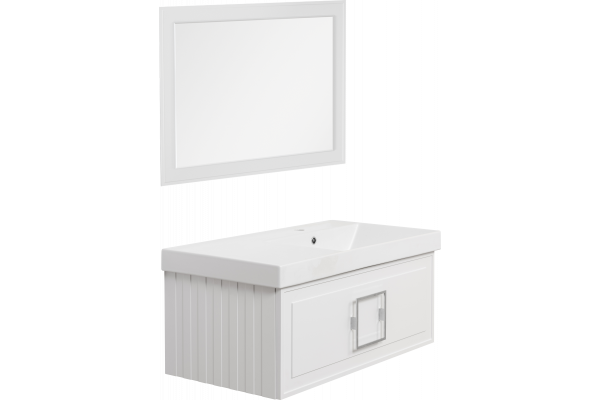 Мебель для ванной La Fenice Cubo 90 R белая