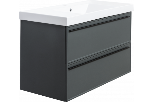 Тумба с раковиной La Fenice Elba Twin 100 серая