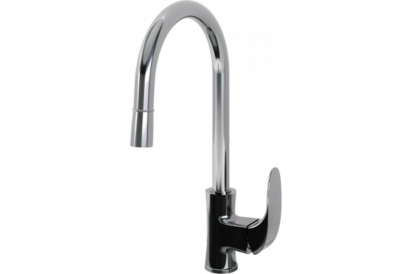 Смеситель для кухни Laparet Lisera N2042402LPT с выдвижным изливом, хром