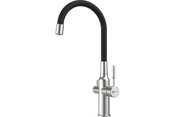 Смеситель для кухни Lemark Expert LM5083S-Black сталь, черный