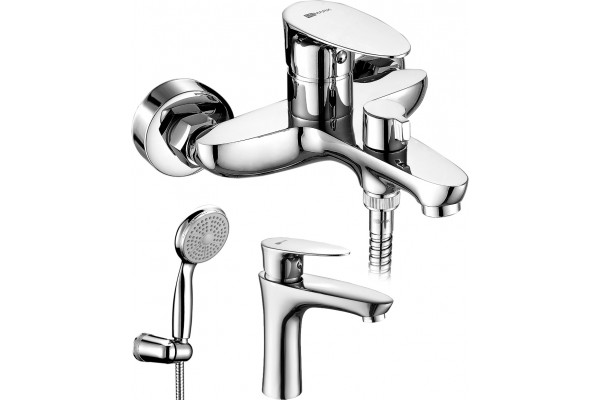 Душевой комплект Lemark Nero LM0214C + LM0206C
