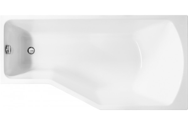 Акриловая ванна Marka One Convey R 150x75 см, с ножками, асимметричная