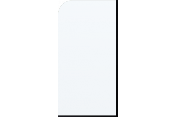 Шторка на ванну Maybahglass MGV-144-6у 64x140, профиль черный, стекло прозрачное