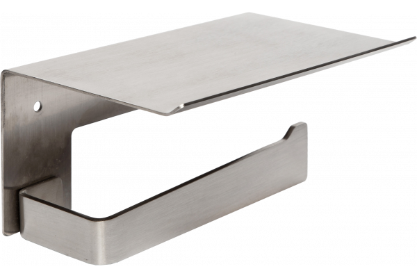 Держатель туалетной бумаги Mediclinics Aura AI2003CS с полкой для телефона, satin finish