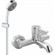 Смеситель для ванны с душем MEGA Didim MG-CM103 + Душевой гарнитур Grohe Vitalio Comfort 26176000 хром