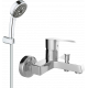 Смеситель для ванны с душем MEGA Sun MG-SUN01 + Душевой гарнитур Grohe Vitalio Comfort 26176000 хром