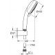 Смеситель для ванны с душем MEGA Sun MG-SUN01 + Душевой гарнитур Grohe Vitalio Comfort 26176000 хром