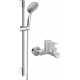 Смеситель для ванны с душем MEGA Snow MG-SH01 + Душевой гарнитур Rossinka AC-26
