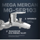 Смеситель для ванны с душем MEGA Mercan MG-SER103 хром