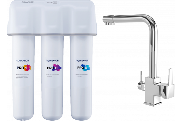Смеситель для кухни MEGA Life MG-TK06 + Кристалл ECO H Pro