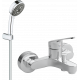 Смеситель для ванны с душем MEGA Delta MG-SRN100 + Душевой гарнитур Grohe Vitalio Comfort 26176000 хром