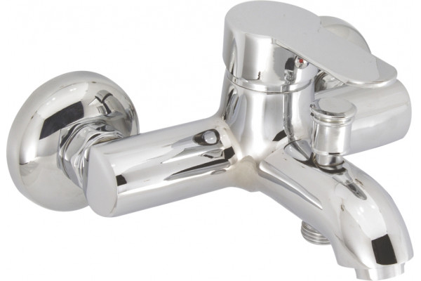 Смеситель для ванны с душем MEGA City MG-ZRV103 + Душевой гарнитур Cersanit Vibe 63067 хром