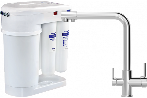 Смеситель для кухни MEGA Life MG-TK05 + Аквафор DWM-101S Морион