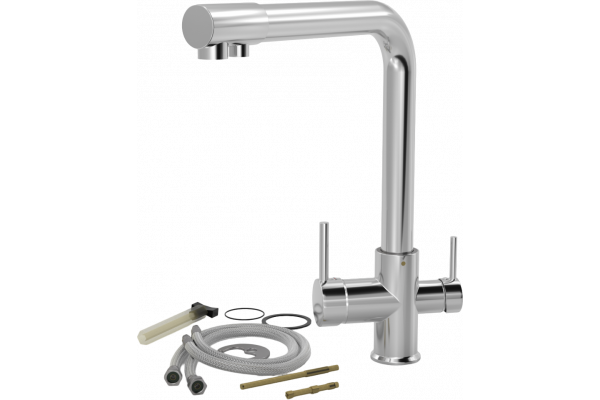 Смеситель для кухни MEGA Life MG-TK05 + Аквафор DWM-101S Морион