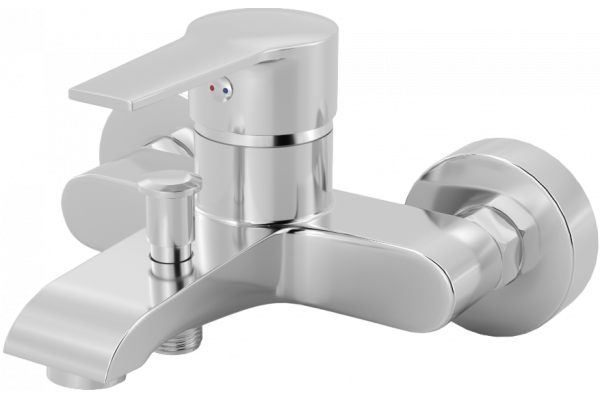 Смеситель для ванны с душем MEGA Snow MG-SH01 + Душевой гарнитур Grohe Vitalio Comfort 26176000 хром