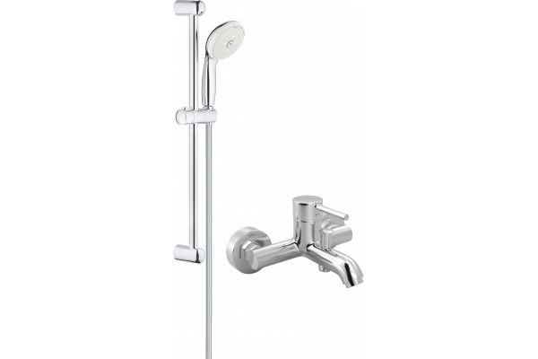 Смеситель для ванны с душем MEGA Didim MG-CM103 + Душевой гарнитур Grohe Tempesta New 27794001