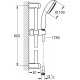 Смеситель для ванны с душем MEGA Didim MG-CM103 + Душевой гарнитур Grohe Tempesta New 27794001